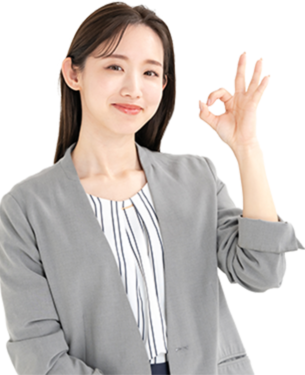 OKマークをしている女性